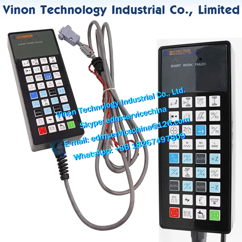 Remote control box with cable for Chmer wire cutting machine, edm manual control box, wire cutting spare parts handle box
Remote control box with cable for Chmer wire cutting machine, edm manual control box, wire cutting spare parts handle box
