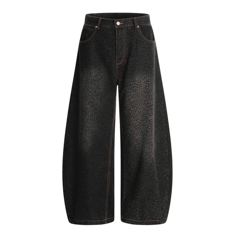 Джинсы Scimitar в американском стиле ретро с леопардовым принтом, мужская одежда, модные потертые винтажные свободные широкие брюки
Джинсы Scimitar в американском стиле ретро с леопардовым принтом, мужская одежда, модные потертые винтажные свободные широкие брюки