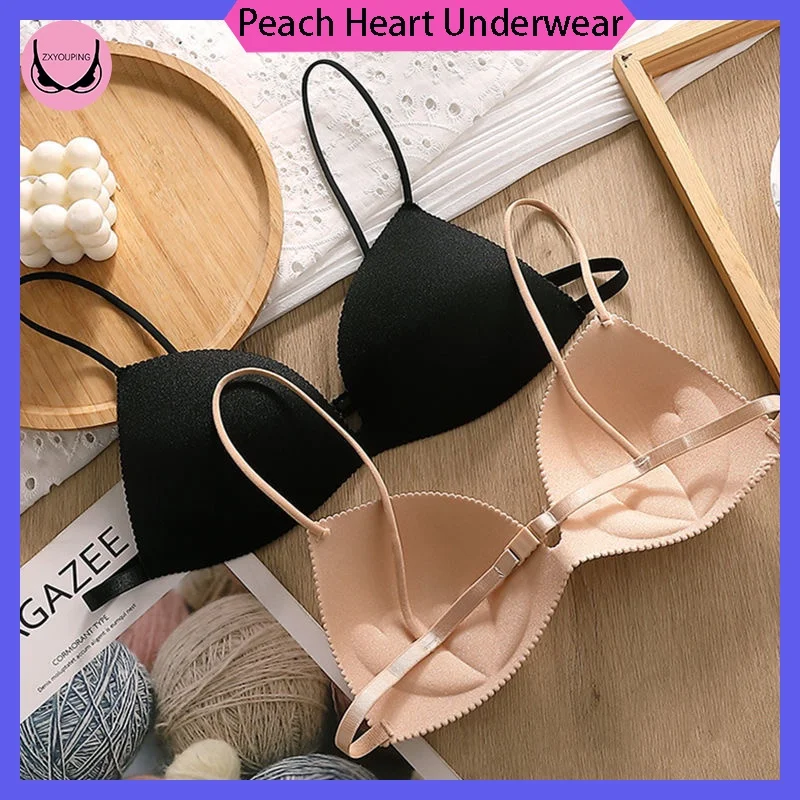 Women's Sexy Triangle Cup Bra Spaghetti Straps Beautiful Back Comfortable Underwear Push Up Lingerie
Women's Sexy Triangle Cup Bra Spaghetti Straps Beautiful Back Comfortable Underwear Push Up Lingerie
