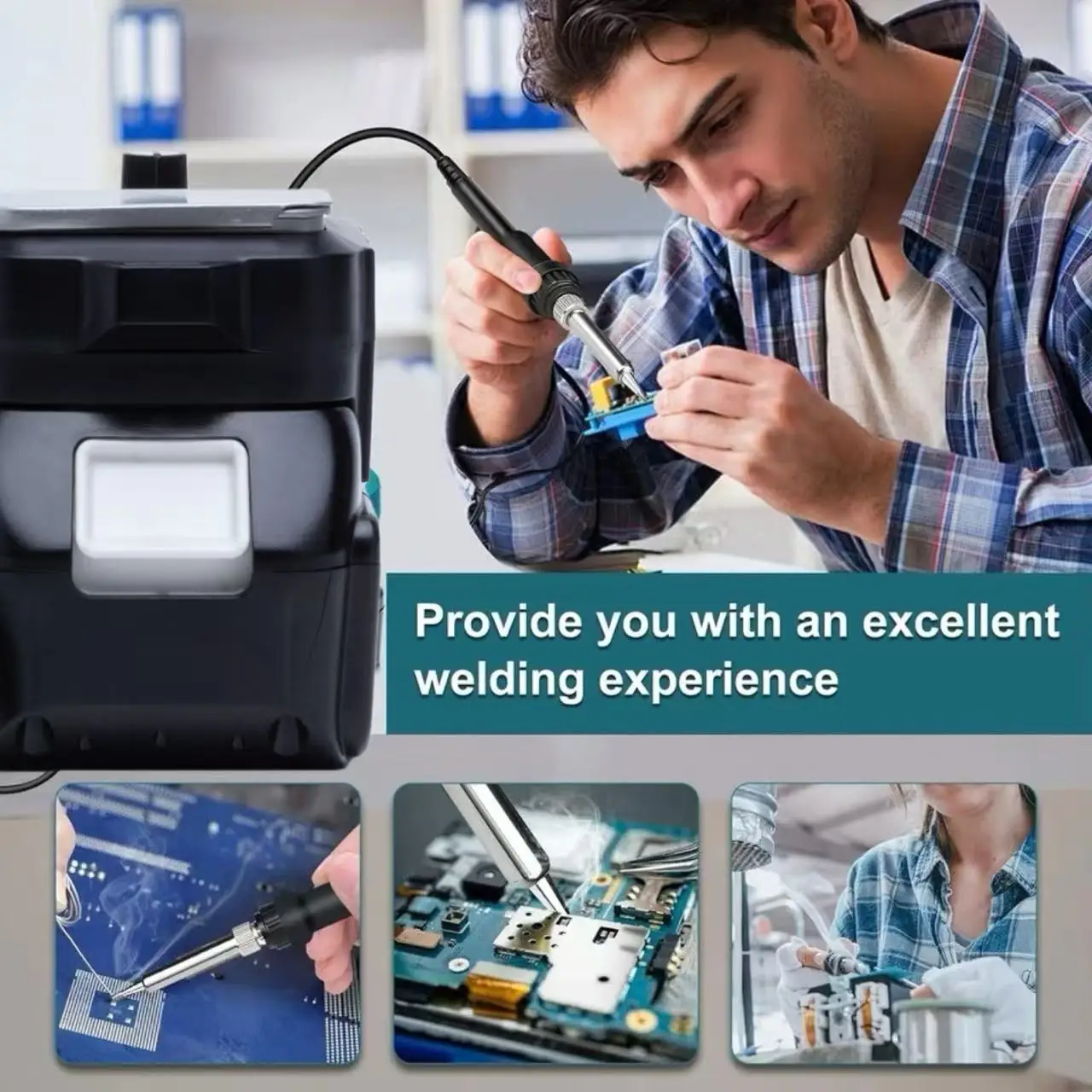 Soldering Iron Station Kit Compatible with Makita 18V Battery , Cordless Solderin Tool(Not include battery)
Soldering Iron Station Kit Compatible with Makita 18V Battery , Cordless Solderin Tool(Not include battery)