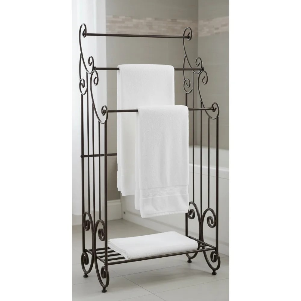 Современная металлическая вешалка для полотенец с полкой — 3-уровневое хранилище для ванной комнаты, кухни и прачечной
Современная металлическая вешалка для полотенец с полкой — 3-уровневое хранилище для ванной комнаты, кухни и прачечной