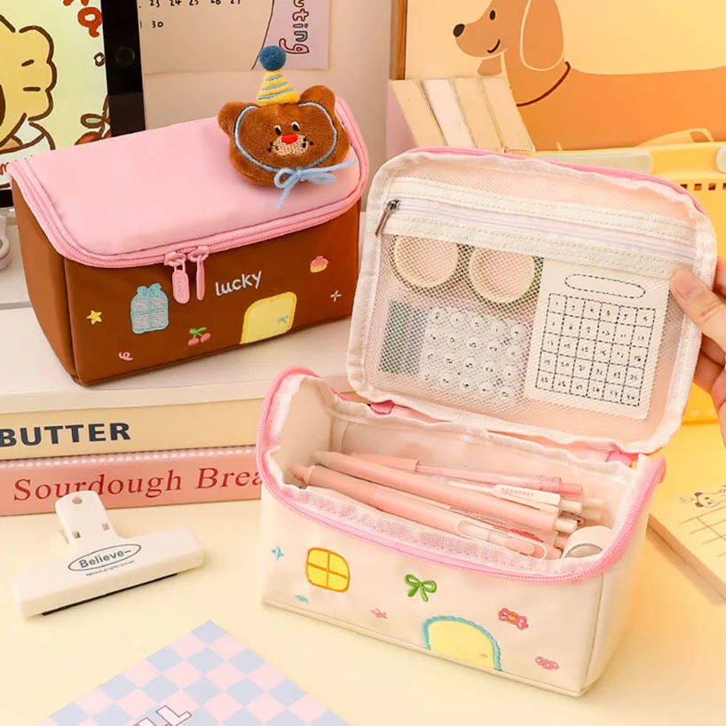 Large Capacity Pencil Case Stationery Pencil Case Girls House Styling Soft Trousse Estuche Escolar School Supplies Pencil Pouch
Large Capacity Pencil Case Stationery Pencil Case Girls House Styling Soft Trousse Estuche Escolar School Supplies Pencil Pouch