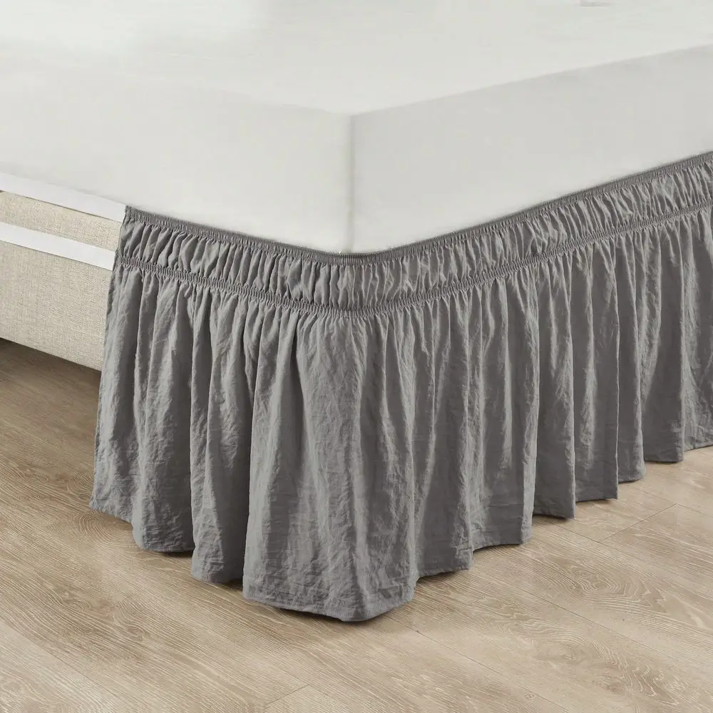 Ruched Ruffle Elastic Easy Wrap Around Bedskirt Dark Gray Single Queen King Cal King HalloweenFall DecorRoom Decor
Ruched Ruffle Elastic Easy Wrap Around Bedskirt Dark Gray Single Queen King Cal King HalloweenFall DecorRoom Decor