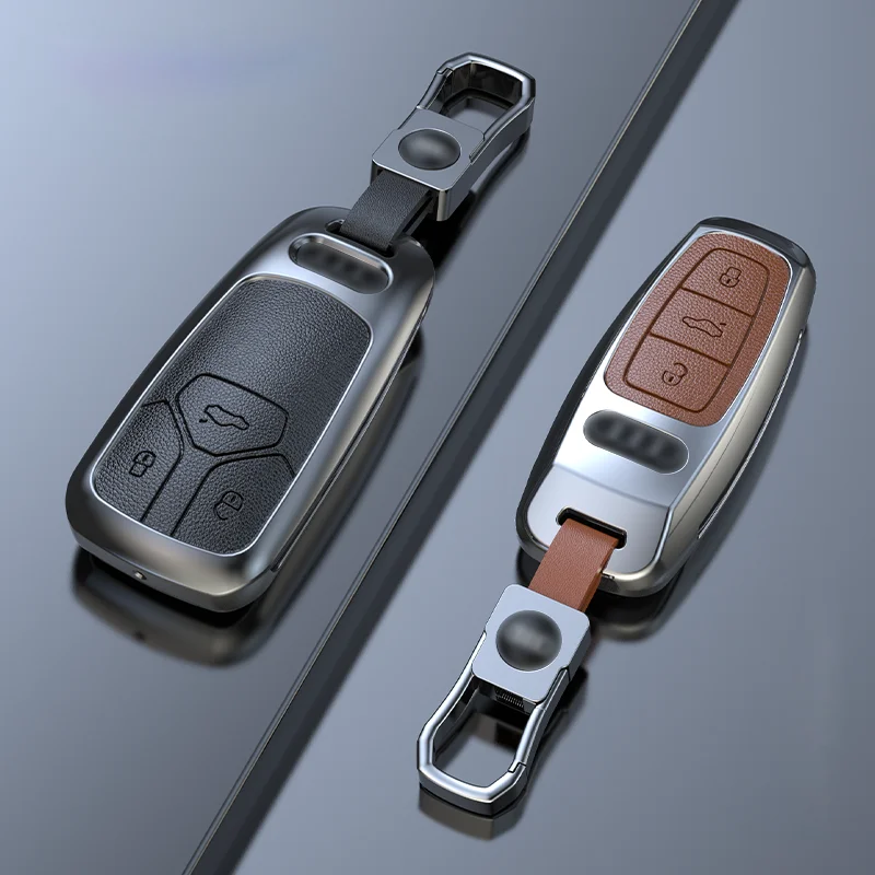 Zinc Alloy Car Key Case Cover with Boutique Metal Leather Keychain for AUDI A6 A4 A3 Q2 Q3 Q5 Q7 A7 A8 Car Key Shell wholesale
Zinc Alloy Car Key Case Cover with Boutique Metal Leather Keychain for AUDI A6 A4 A3 Q2 Q3 Q5 Q7 A7 A8 Car Key Shell wholesale