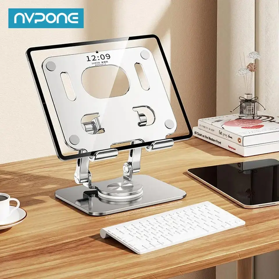 360 degrees Rotating Aluminum Alloy Foldable Mobile Phone Tablet Holder For iPhone Samsung Pad Adjustable Lazy Desktop Bracket
360 degrees Rotating Aluminum Alloy Foldable Mobile Phone Tablet Holder For iPhone Samsung Pad Adjustable Lazy Desktop Bracket