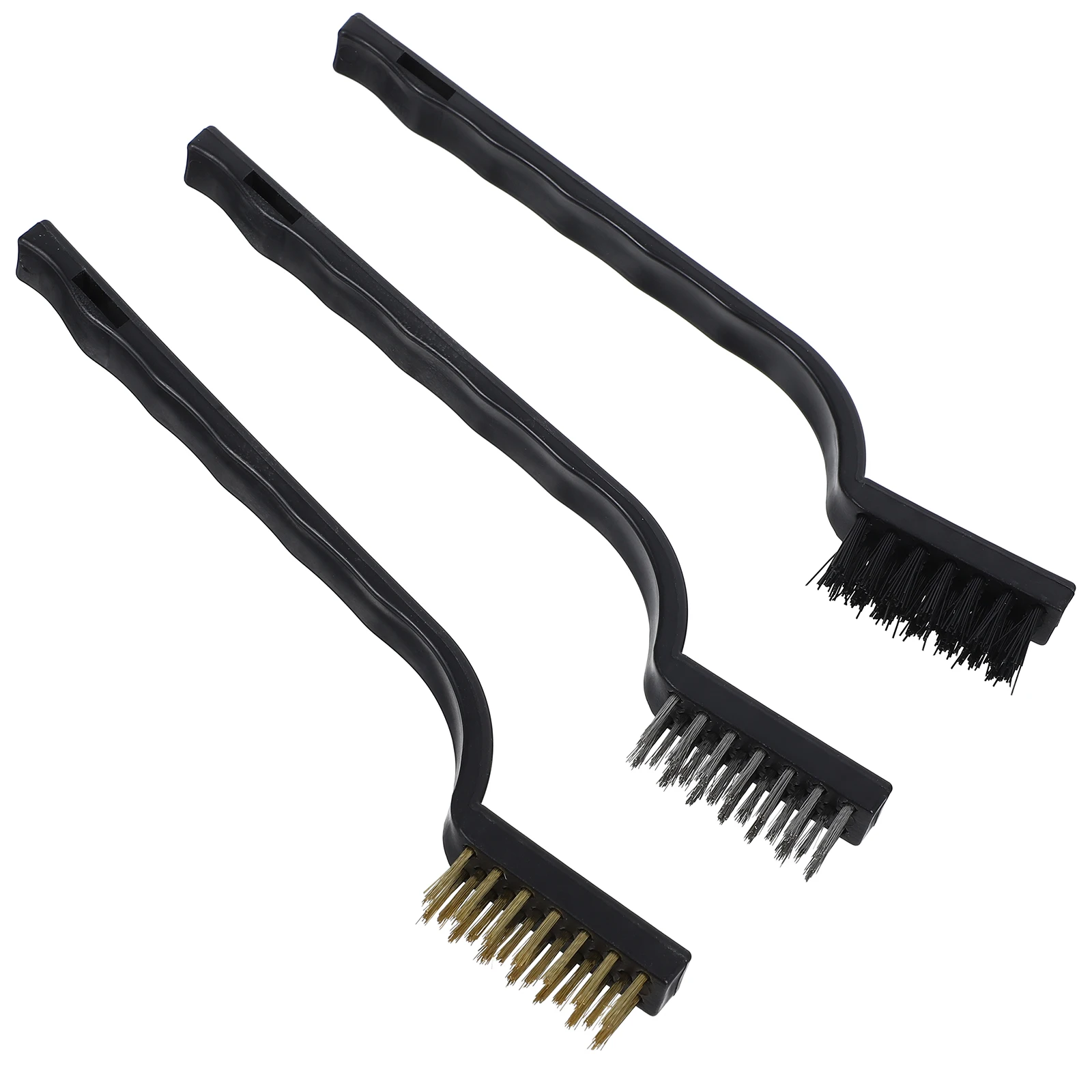 3pcs Kitchen Cleaning Brush Set Brass Wire for Stove Grill Tough Grease Antislip Handle Mini Brushes Steel Material Storage 
3pcs Kitchen Cleaning Brush Set Brass Wire for Stove Grill Tough Grease Antislip Handle Mini Brushes Steel Material Storage