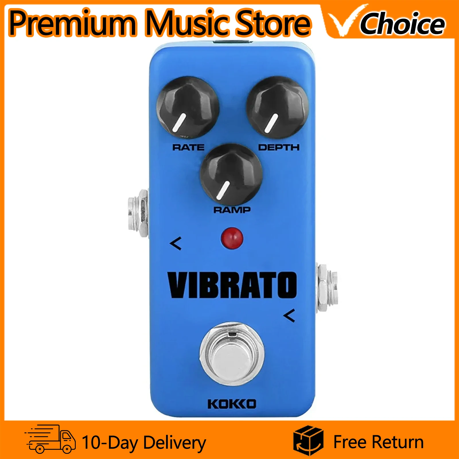 KOKKO Electric Guitar Effects Pedal Vibrato Mini Pedal for Electric Guitar Bass Guitar Accessories Traditional Vibrato Effect
KOKKO Electric Guitar Effects Pedal Vibrato Mini Pedal for Electric Guitar Bass Guitar Accessories Traditional Vibrato Effect