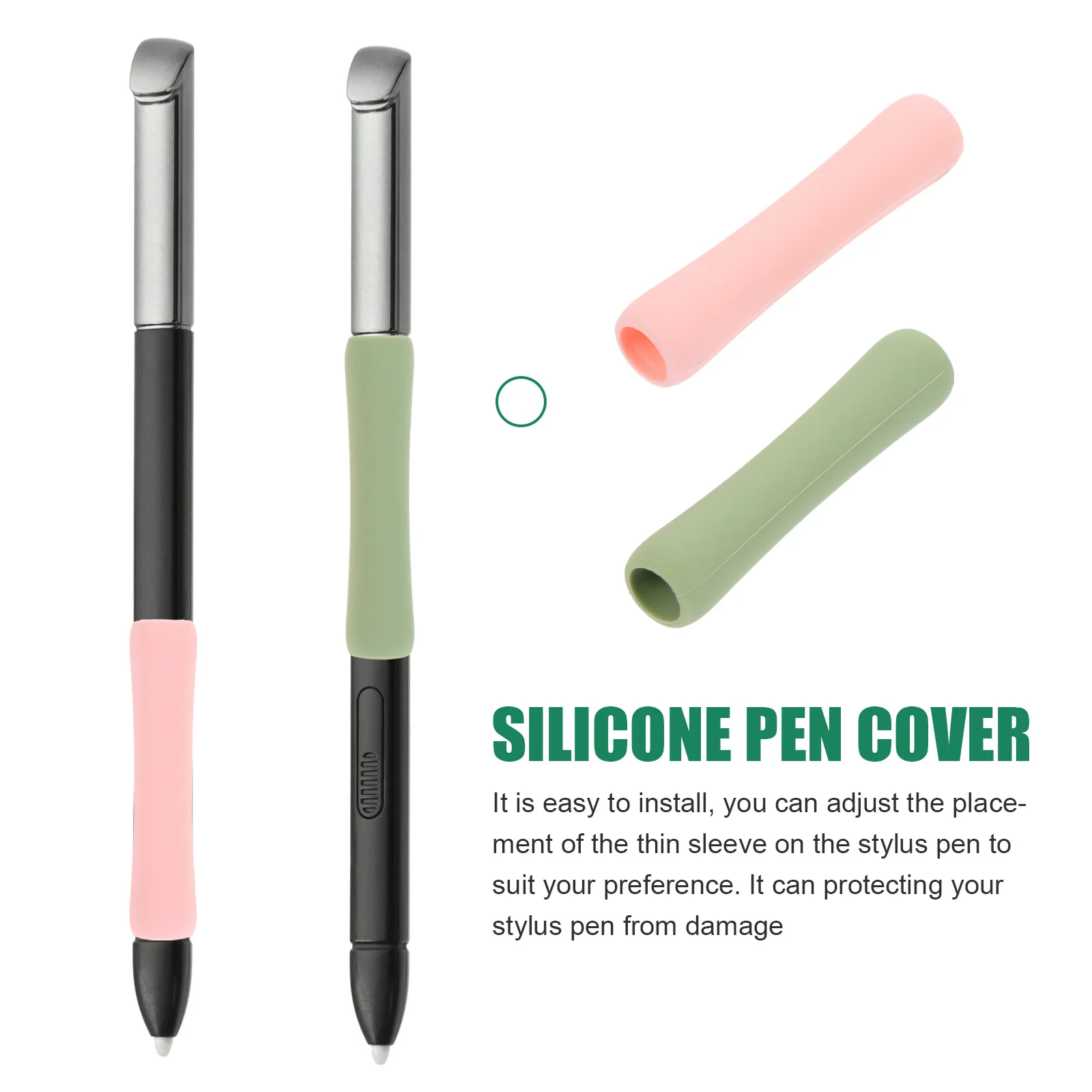6Pcs Touch Screen Pen Sleeve Silicone Material Stylish Shape Protects Against Damage Compatible with Pencil 1 2 Fashionable Pure
6Pcs Touch Screen Pen Sleeve Silicone Material Stylish Shape Protects Against Damage Compatible with Pencil 1 2 Fashionable Pure