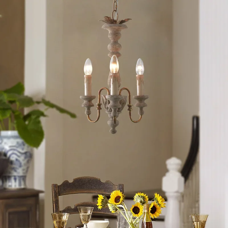 American Style Rural French Style Chandelier Solid Wood Retro Restaurant Homestay Living Room Kitchen Nordic Pendant Light
American Style Rural French Style Chandelier Solid Wood Retro Restaurant Homestay Living Room Kitchen Nordic Pendant Light