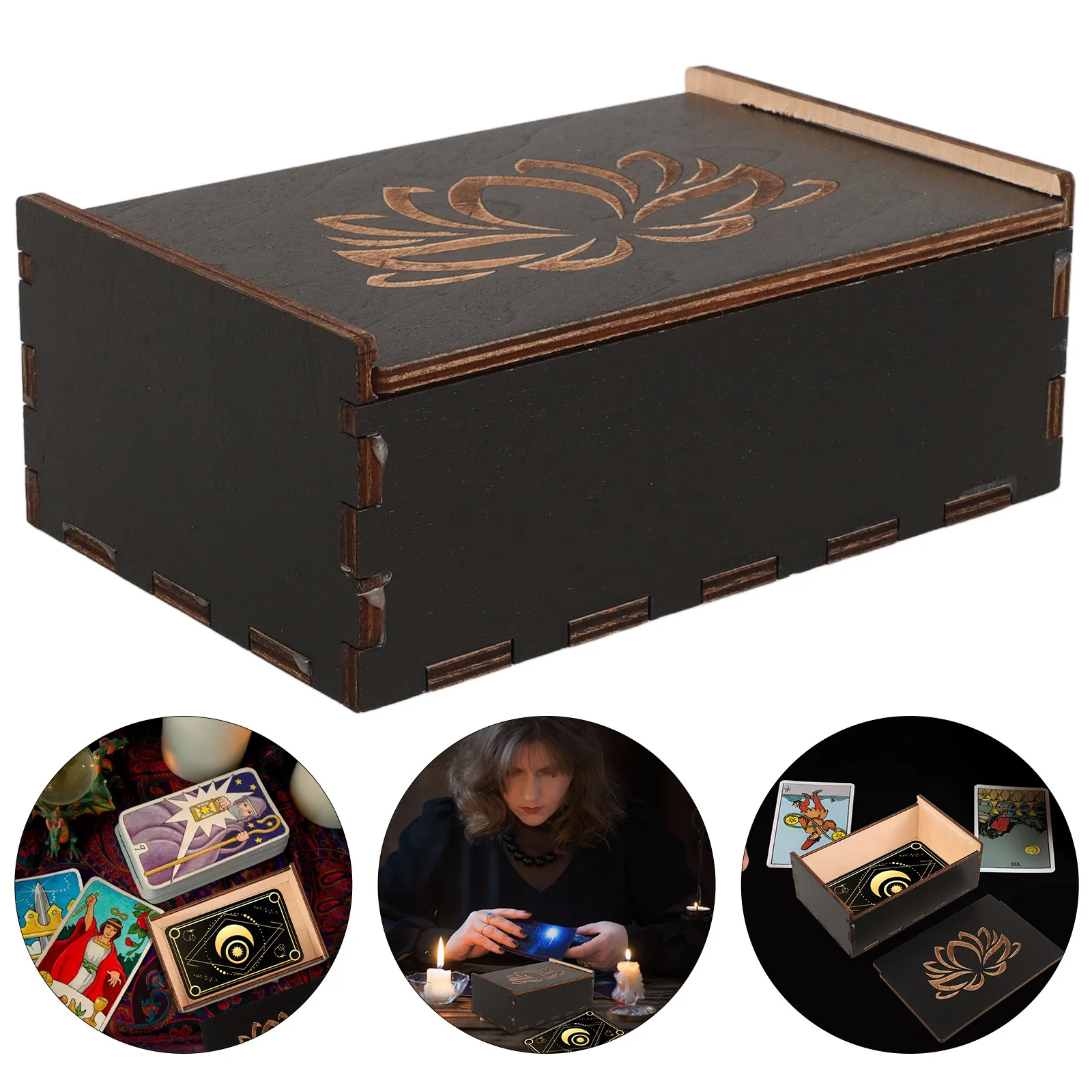 Wooden Cards Box Small Size for Tarot Deck Earrings Necklaces Bracelets Storage Chic Jewelry Organizer Gift Box Decorative Case
Wooden Cards Box Small Size for Tarot Deck Earrings Necklaces Bracelets Storage Chic Jewelry Organizer Gift Box Decorative Case