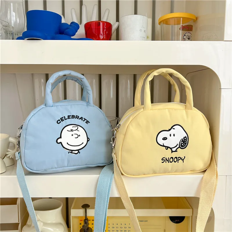 New Snoopy Women's Bag Cute Snoopy Birthday Series Soft Toast Shoulder Bag Children's Milk Yellow Cartoon Handbag Aesthetic Bags
New Snoopy Women's Bag Cute Snoopy Birthday Series Soft Toast Shoulder Bag Children's Milk Yellow Cartoon Handbag Aesthetic Bags