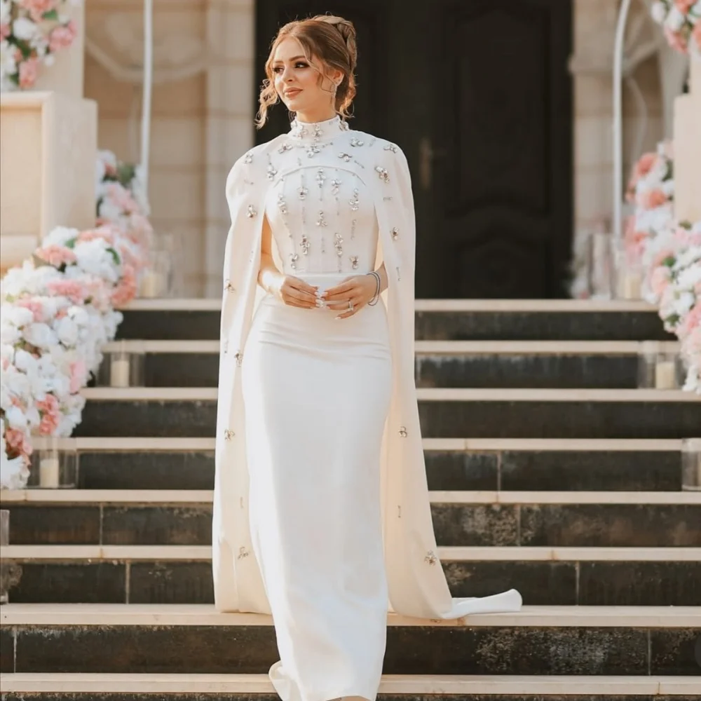 Customized Rhinestone High Collar Wedding Party Dress Glitter Straight Long Dresses Bespoke Occasion Formal Evening
Customized Rhinestone High Collar Wedding Party Dress Glitter Straight Long Dresses Bespoke Occasion Formal Evening