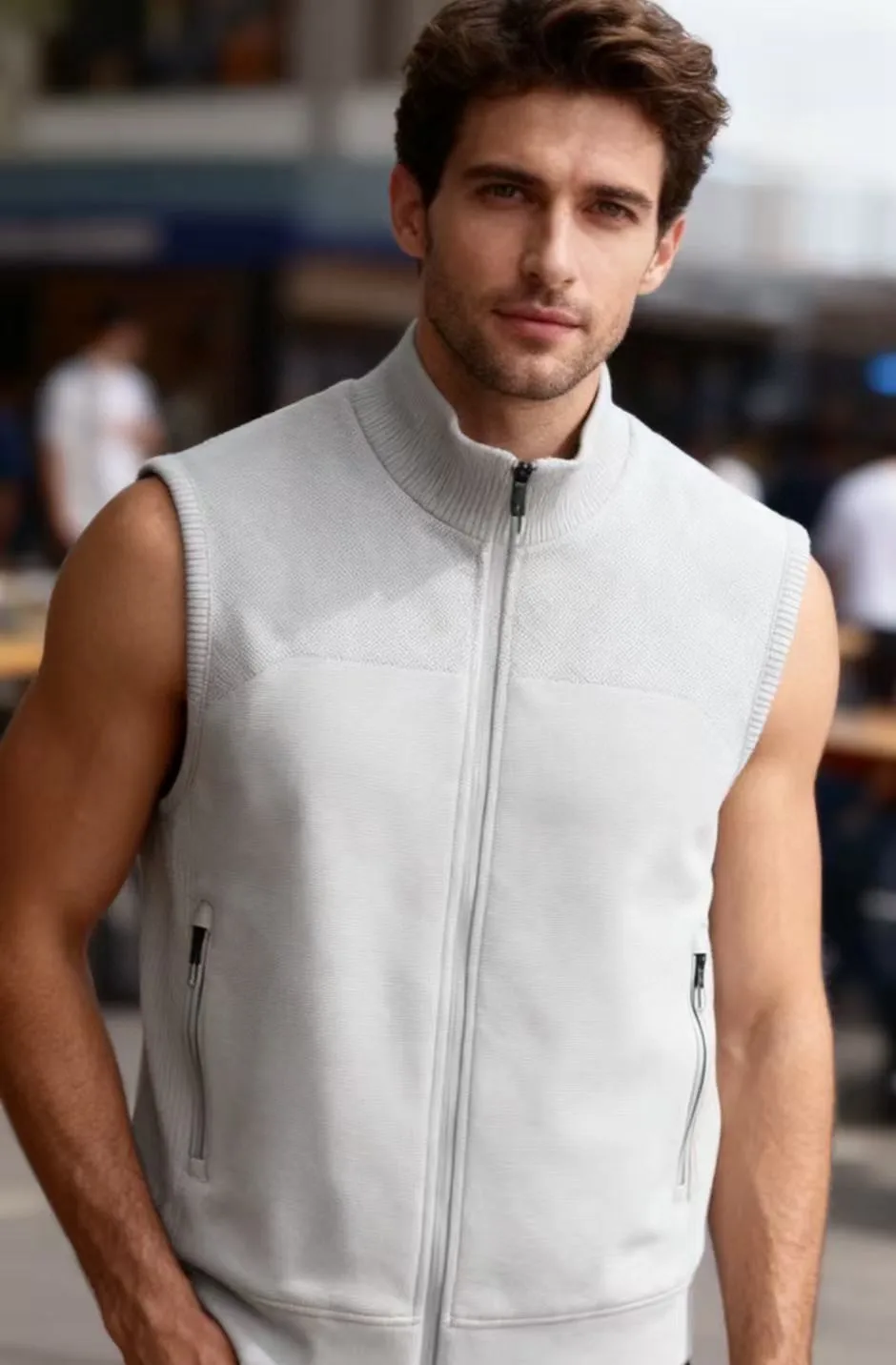 Итальянский Sle, мужской повседневный жилет, осенне-зимний новый модный однотонный деловой жилет с простым воротником-стойкой, воротник-стойка, Jaet
Итальянский Sle, мужской повседневный жилет, осенне-зимний новый модный однотонный деловой жилет с простым воротником-стойкой, воротник-стойка, Jaet