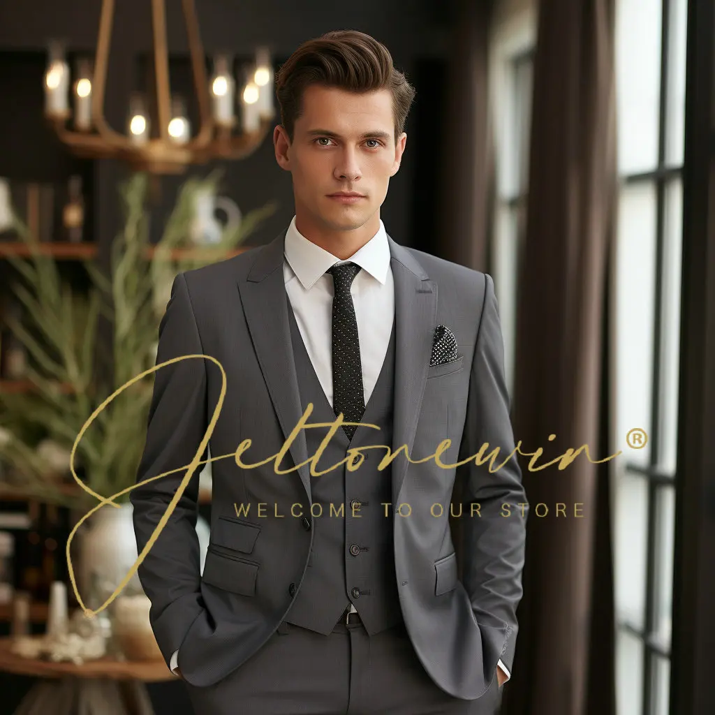 Men Wedding Suit Prom Dress Jacket+Pants+Vest Men Suit Set Slim Fit Tuxedo Male Blazer Customized British Style Groom Clothing
Men Wedding Suit Prom Dress Jacket+Pants+Vest Men Suit Set Slim Fit Tuxedo Male Blazer Customized British Style Groom Clothing
