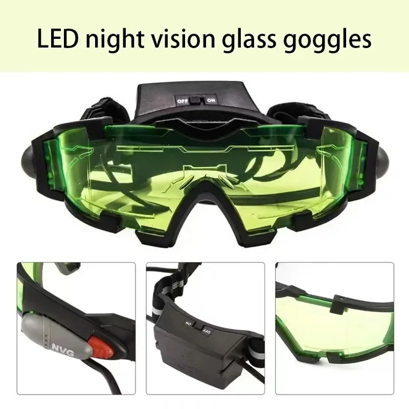 New Adjustable LED Night Vision Glass Motorcycle Racing Universal Goggles Hunting Glasses with Flip Light Windproof
New Adjustable LED Night Vision Glass Motorcycle Racing Universal Goggles Hunting Glasses with Flip Light Windproof