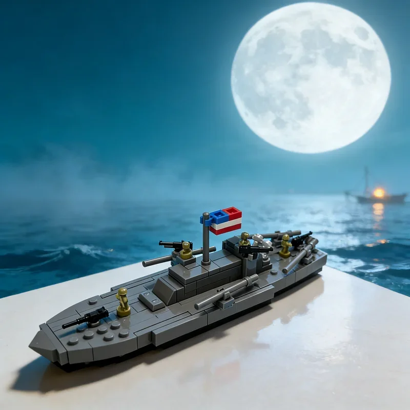 136pcs MOC PT Boat Tutorial 1 Creator Model Building Blocks Construction Toys Festival Gift DIY Creative Idea Education
136pcs MOC PT Boat Tutorial 1 Creator Model Building Blocks Construction Toys Festival Gift DIY Creative Idea Education