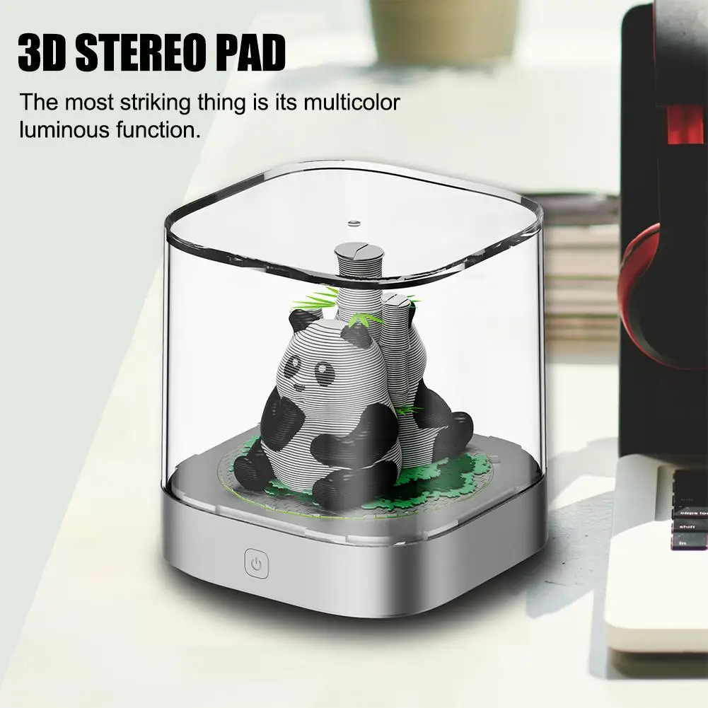 3D Panda 2025 Calendar Memo Pad Paper Tear Away with Pen Holder Crafts Paper Carving Desktop Sculpture Home Decorative Gift
3D Panda 2025 Calendar Memo Pad Paper Tear Away with Pen Holder Crafts Paper Carving Desktop Sculpture Home Decorative Gift