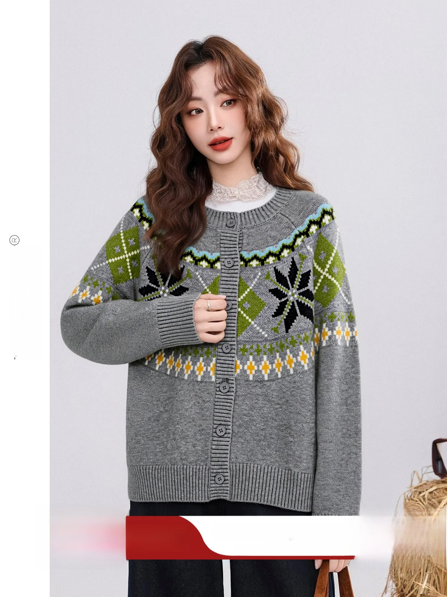 Retro Floral Embroidery round Ne Open Cardigan Women's Loose Fit Long Sve Thermal Spring New Sle Casual Soft Polyester
Retro Floral Embroidery round Ne Open Cardigan Women's Loose Fit Long Sve Thermal Spring New Sle Casual Soft Polyester