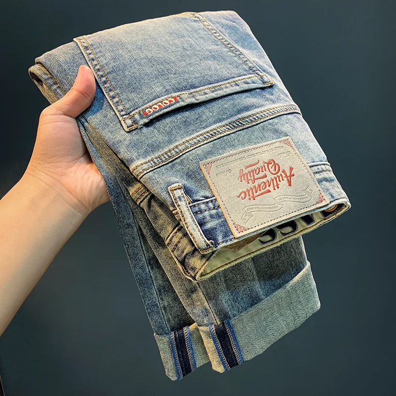 Affordable luxury fashion casual jeans for men2024summer thin loose harem pants high-end embroidered taped pants
Affordable luxury fashion casual jeans for men2024summer thin loose harem pants high-end embroidered taped pants
