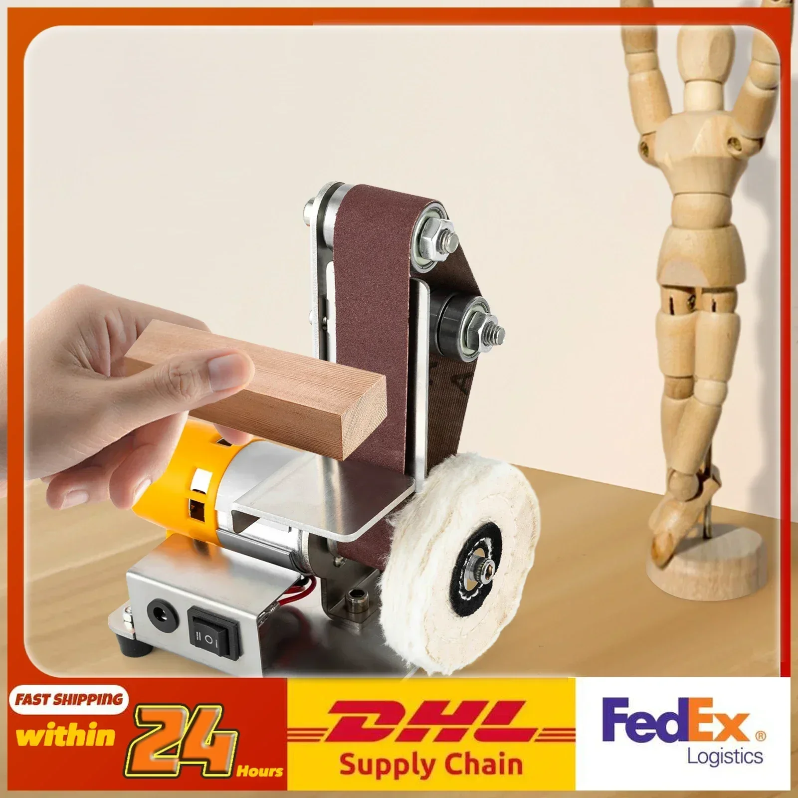 Mini Belt Sander Electric Bench Grinder 304 Stainless Steel TableTop Polisher Sanding Machine Adjustable Speed Sander
Mini Belt Sander Electric Bench Grinder 304 Stainless Steel TableTop Polisher Sanding Machine Adjustable Speed Sander