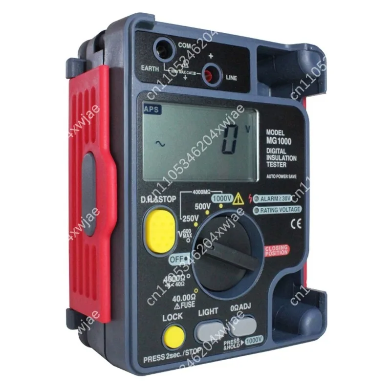 MG1000 1000V Insulation Resistance Tester, Digital Megohmmeter 4000MΩ with Backlit LCD, IP54 for Electrical Maintenance
MG1000 1000V Insulation Resistance Tester, Digital Megohmmeter 4000MΩ with Backlit LCD, IP54 for Electrical Maintenance
