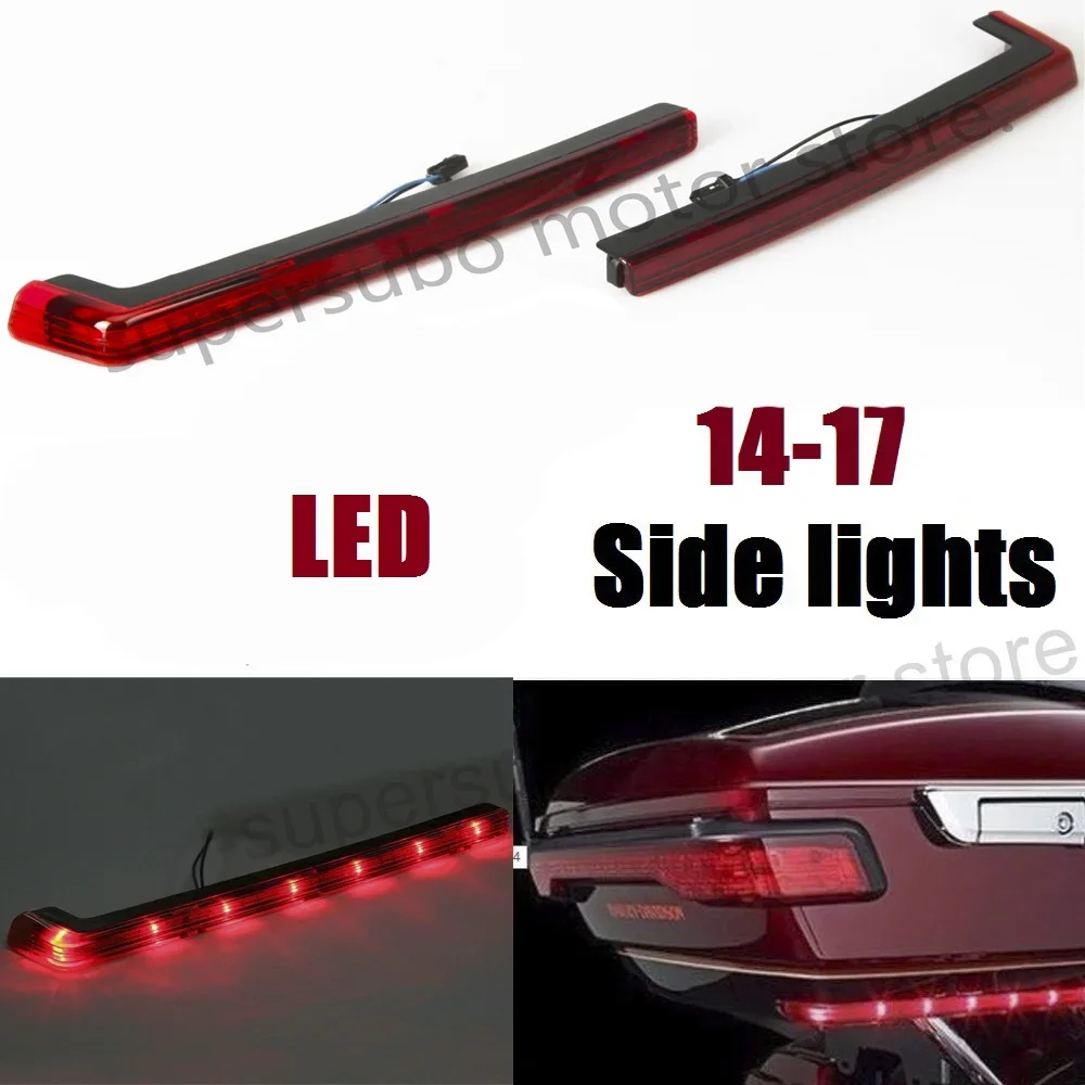 Smoke/red Tour Pak Pack Side Marker LED Light For harley Touring Electra street road Glide 06-18
Smoke/red Tour Pak Pack Side Marker LED Light For harley Touring Electra street road Glide 06-18