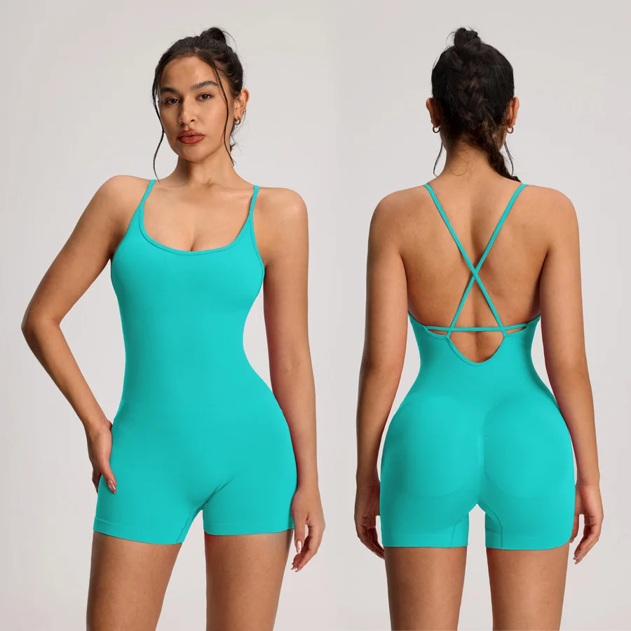 Backless Women's Bodysuit Yoga Combi-pants Shorts Jumpsuits Gym-to-Street Overalls Summer Fitness Jumpsuit for Gym Rompers
Backless Women's Bodysuit Yoga Combi-pants Shorts Jumpsuits Gym-to-Street Overalls Summer Fitness Jumpsuit for Gym Rompers