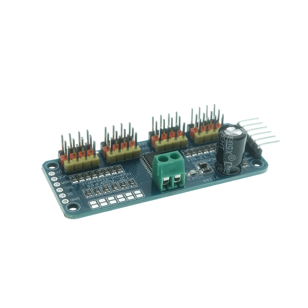 PCA9685PW 16 Channel 12-Bit PWM Servo Shield Driver I2C Interface PCA9685 Module For Raspberry Pi JYJDDIY
PCA9685PW 16 Channel 12-Bit PWM Servo Shield Driver I2C Interface PCA9685 Module For Raspberry Pi JYJDDIY