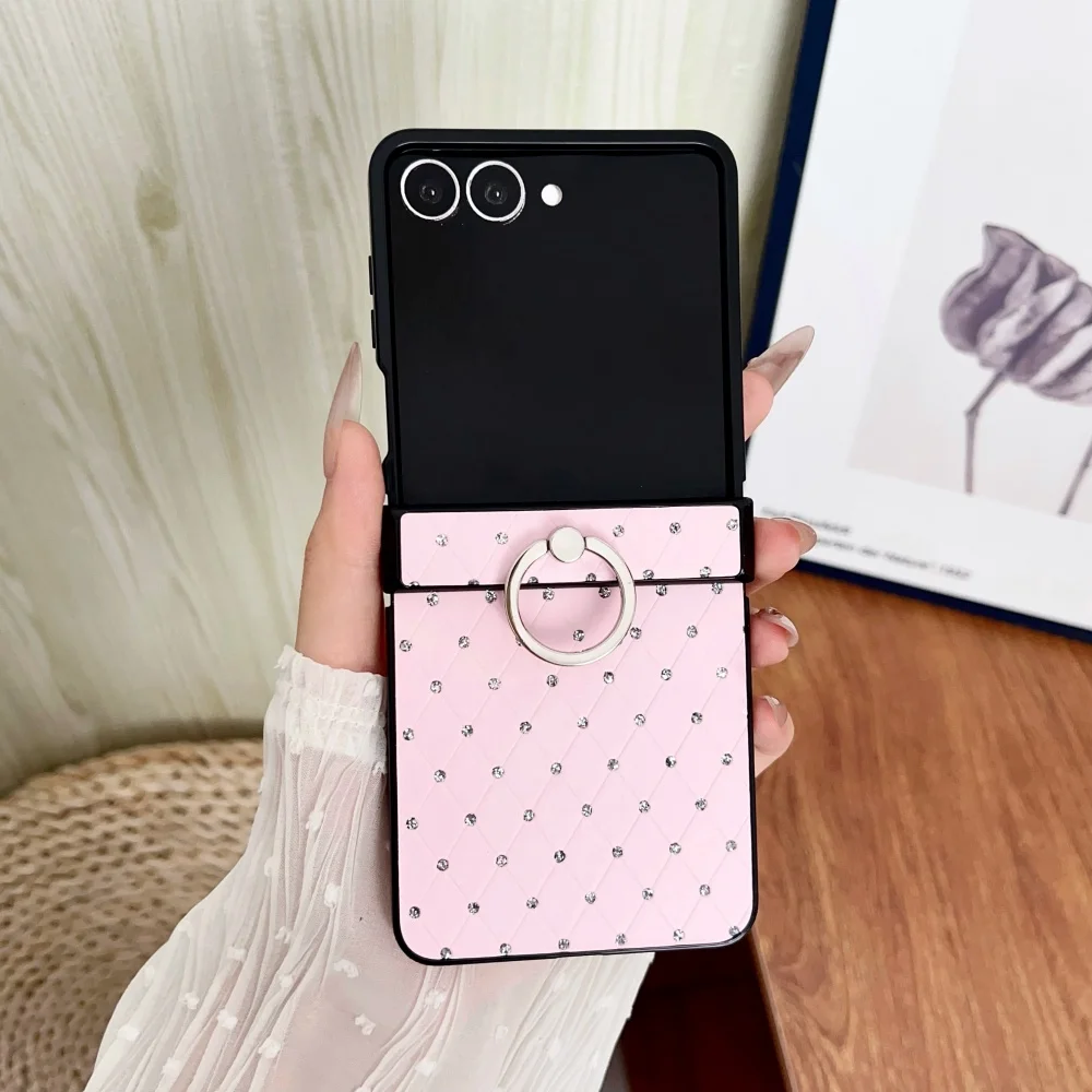 Glitter Bling Diamond Pattern Rhinestone Ring Stand Holder Fold Phone Case For Samsung Z Flip 7 6 5 4 3 Bracket Shockproof Cover
Glitter Bling Diamond Pattern Rhinestone Ring Stand Holder Fold Phone Case For Samsung Z Flip 7 6 5 4 3 Bracket Shockproof Cover