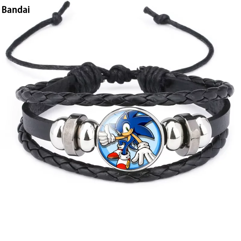 Bandai Anime Cartoon Sonic The Hedgehog Black Multi-layer Bracelet for Men Women Braided Summer Bracelet New Trend Jewelry
Bandai Anime Cartoon Sonic The Hedgehog Black Multi-layer Bracelet for Men Women Braided Summer Bracelet New Trend Jewelry