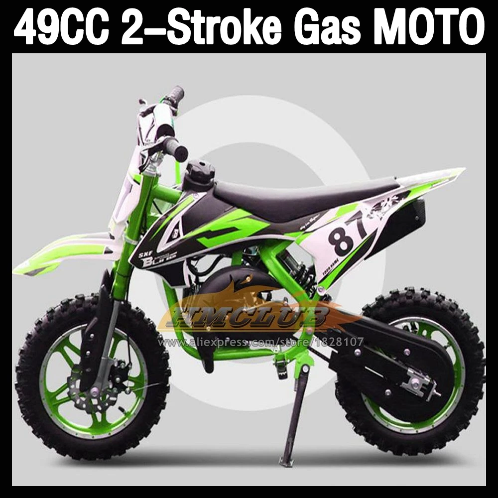 49/50CC 2Stroke ATV OFF-road Motorbike Gasoline Motorcycle Racing MOTO Superbike Race Scooter Buggy Dirt Bike For Adult Child 
49/50CC 2Stroke ATV OFF-road Motorbike Gasoline Motorcycle Racing MOTO Superbike Race Scooter Buggy Dirt Bike For Adult Child