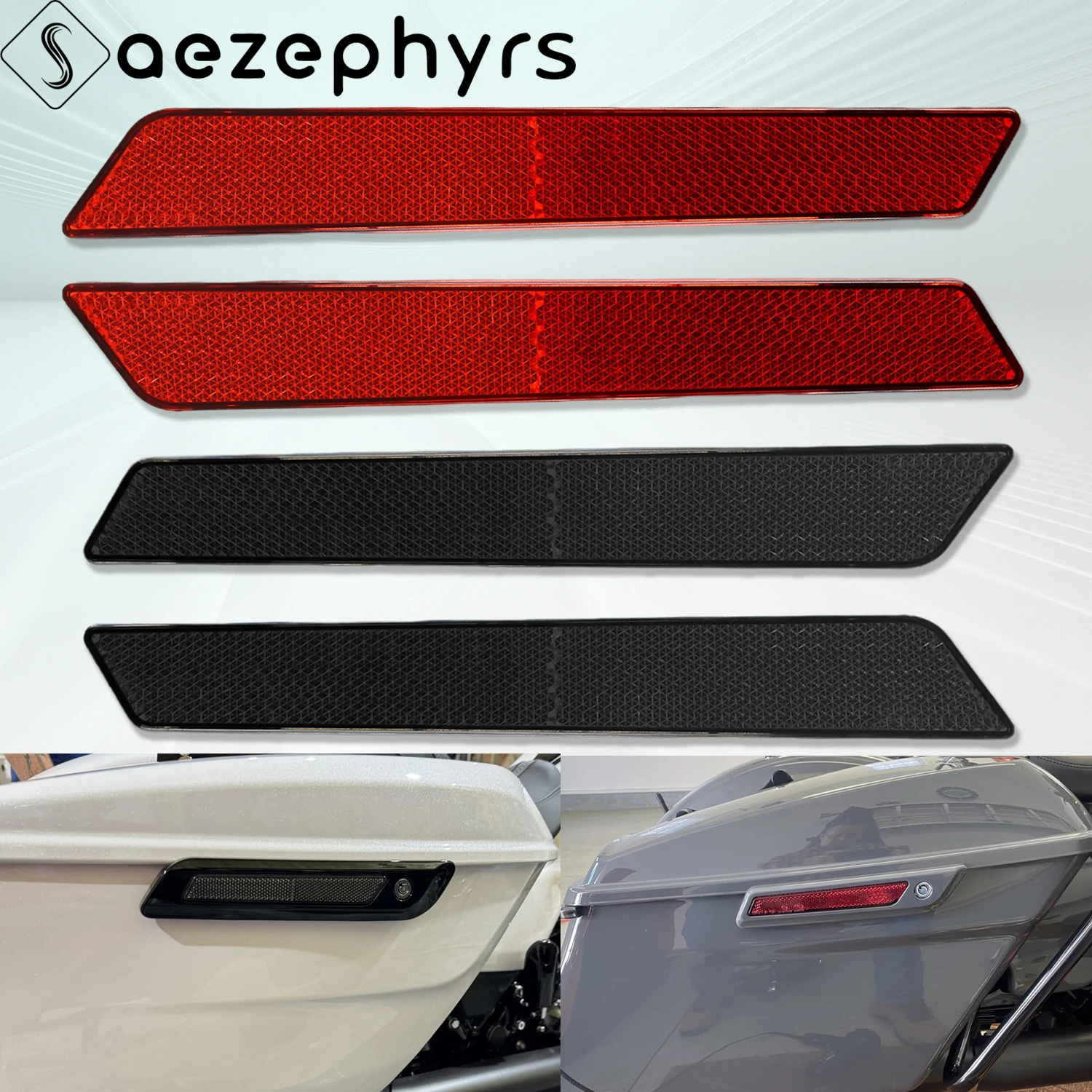 2Pcs Motorcycle Hard Saddlebag Latch Covers Reflector For Harley Touring Street Glide Road King Electra Glide CVO FLHR 2014-2025
2Pcs Motorcycle Hard Saddlebag Latch Covers Reflector For Harley Touring Street Glide Road King Electra Glide CVO FLHR 2014-2025