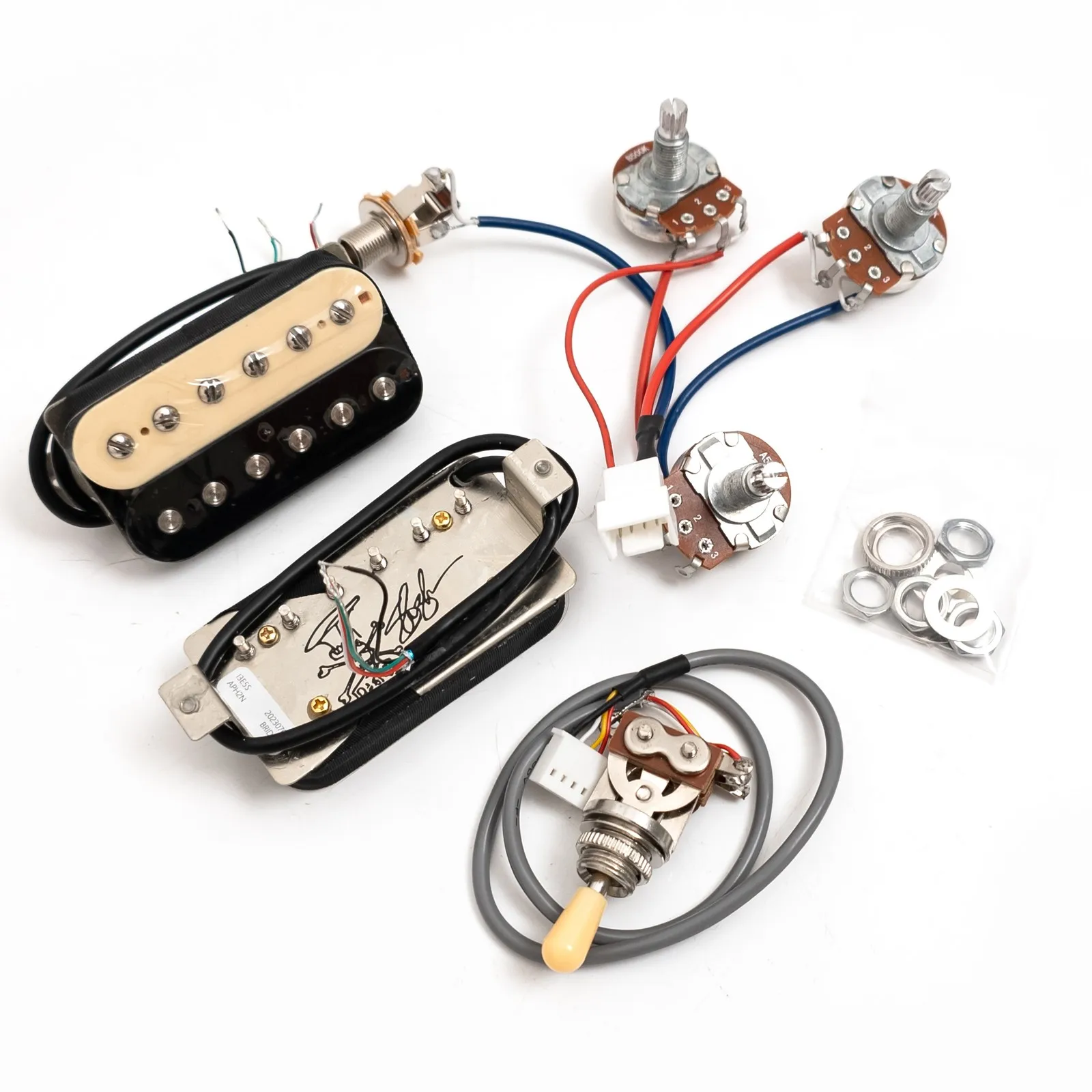 Alnico II Humbucker Pickup Set Neck & Bridge 2V1T Wiring for LP/SG Style Electric Guitar Vintage Tone Replacement Parts
Alnico II Humbucker Pickup Set Neck & Bridge 2V1T Wiring for LP/SG Style Electric Guitar Vintage Tone Replacement Parts