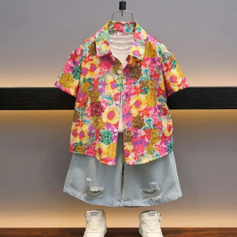 Boys' Summer Shirt 2026 New Short Sleeve Cotton Cartoon Print Casual Wear Kids' Trendy Outfit
Boys' Summer Shirt 2026 New Short Sleeve Cotton Cartoon Print Casual Wear Kids' Trendy Outfit