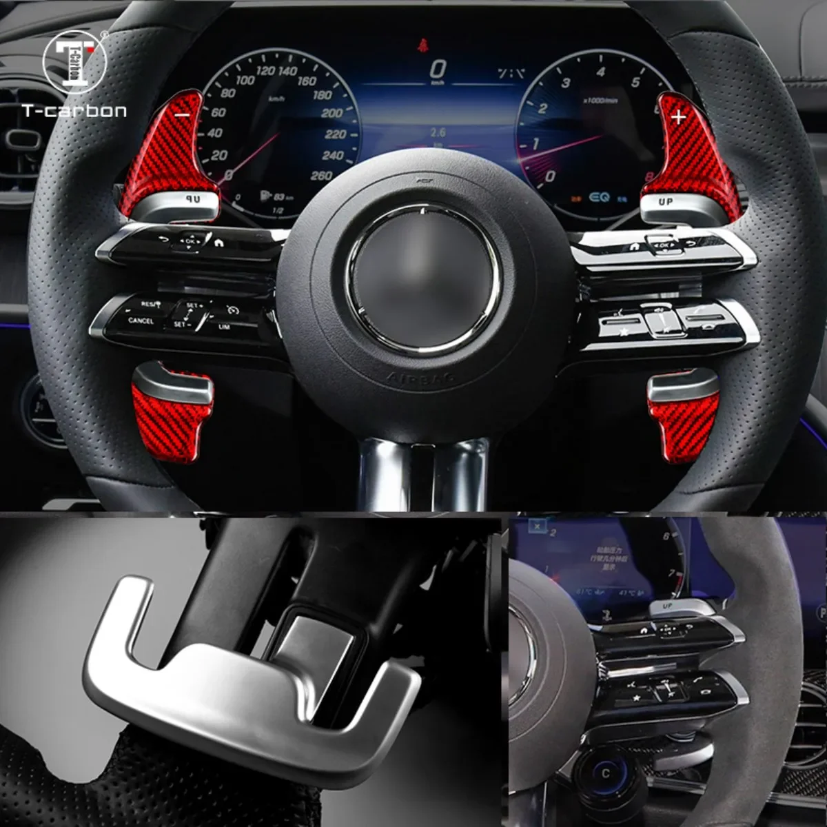T-carbon Carbon Fiber Steering Wheel Shift Paddle Shifter Extension For Mercedes Benz AMG E53 CLS53 Paddle Shifters Car Gear Acc
T-carbon Carbon Fiber Steering Wheel Shift Paddle Shifter Extension For Mercedes Benz AMG E53 CLS53 Paddle Shifters Car Gear Acc