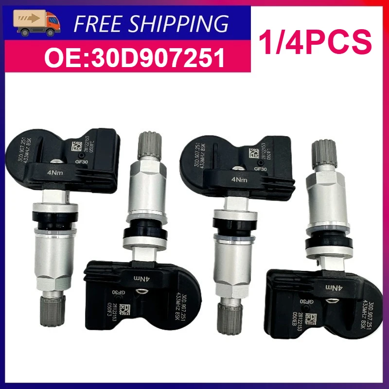 Датчик давления в шинах 30D907251 для Volkswagen Jetta Passat Tiguan L Pro Sagitar Viloran Magotan, 433 МГц, 1/4 шт.
Датчик давления в шинах 30D907251 для Volkswagen Jetta Passat Tiguan L Pro Sagitar Viloran Magotan, 433 МГц, 1/4 шт.