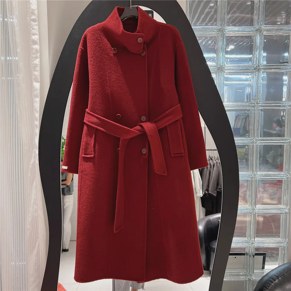 SuperAen Autumn and Winter New Stand-up Collar Coat for Women Korean Style Loose Long Lace-up Wool Coats
SuperAen Autumn and Winter New Stand-up Collar Coat for Women Korean Style Loose Long Lace-up Wool Coats