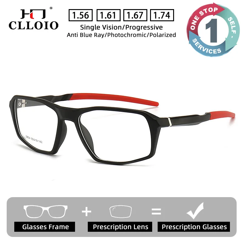 CLLOIO Lightweight Sporty Prescription Glasses Anti Blue Light Myopia Glasses Minimalist TR90 Square Progressive Reading Eyewear
CLLOIO Lightweight Sporty Prescription Glasses Anti Blue Light Myopia Glasses Minimalist TR90 Square Progressive Reading Eyewear