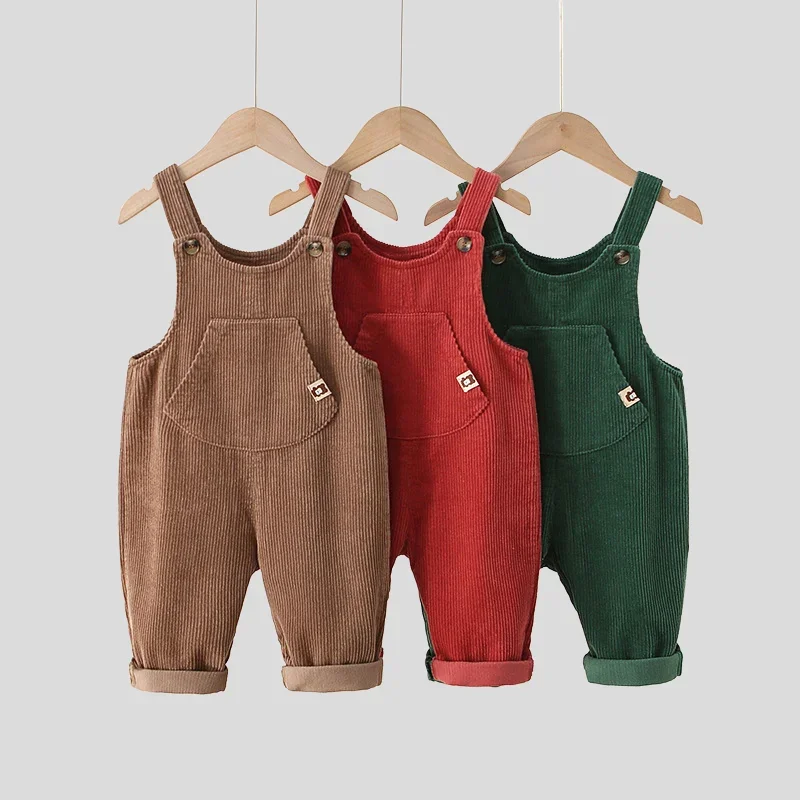 2025 Autumn Children Clothes Cute Pocket Corduroy Overalls Vintage Style Jumpsuit for 1-5 Years Girls Boys 
2025 Autumn Children Clothes Cute Pocket Corduroy Overalls Vintage Style Jumpsuit for 1-5 Years Girls Boys