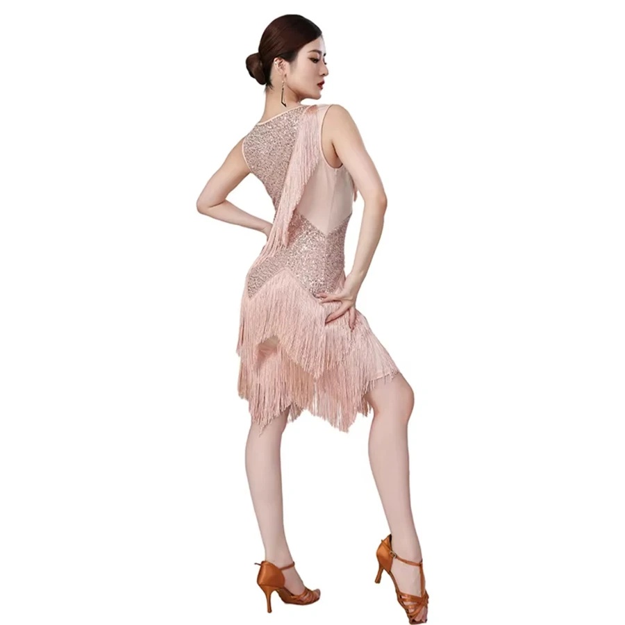 Tassel Fringe Sequin Latin Dance Dress Women Sexy Ballroom Salsa Tango Cha Cha Rumba Samba Outfits Dancewear
Tassel Fringe Sequin Latin Dance Dress Women Sexy Ballroom Salsa Tango Cha Cha Rumba Samba Outfits Dancewear