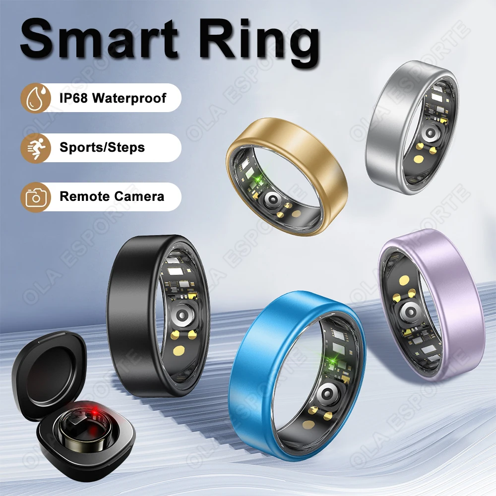 2026 New Smart Ring Sleep Blood Oxygen Monitor Multiple Exercise Modes IP68 Waterproof Wirless Men Women Rings For Android iOS
2026 New Smart Ring Sleep Blood Oxygen Monitor Multiple Exercise Modes IP68 Waterproof Wirless Men Women Rings For Android iOS
