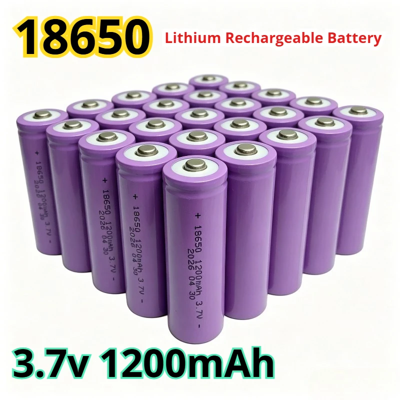 18650 3.7V Lithium Battery 1200mAh Rechargeable Battery Button Top for Electric Toys Headlamp Flashligh Shaver Toothbrush
18650 3.7V Lithium Battery 1200mAh Rechargeable Battery Button Top for Electric Toys Headlamp Flashligh Shaver Toothbrush