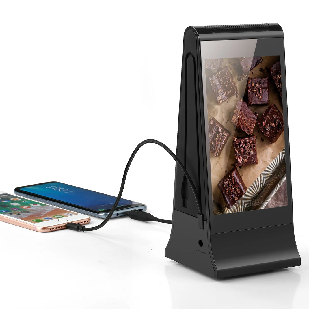 remotely control FYD-868 Dual 7 Inch LCD Touch Screen WiFi indoor restaurant Table Android portable Digital signage Display
remotely control FYD-868 Dual 7 Inch LCD Touch Screen WiFi indoor restaurant Table Android portable Digital signage Display