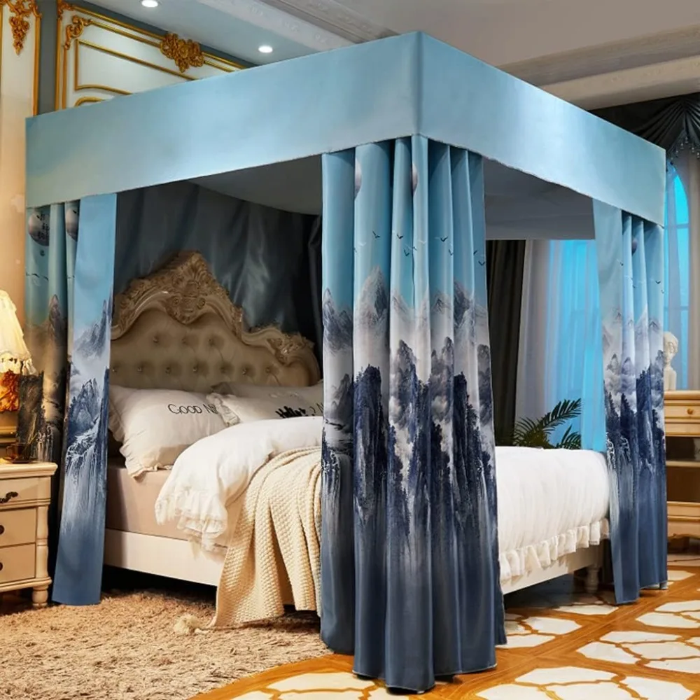 95% Lightproof 4 Corner Post Bed Curtain Canopy;Windproof Bed Canopy Mosquito Net Bedroom Decoration for Adults Girls Bed Canopi
95% Lightproof 4 Corner Post Bed Curtain Canopy;Windproof Bed Canopy Mosquito Net Bedroom Decoration for Adults Girls Bed Canopi