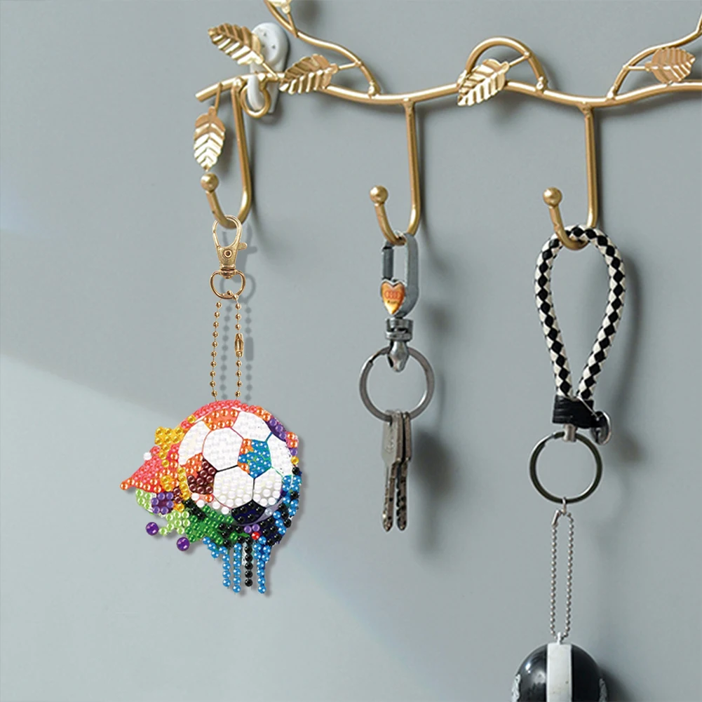 5Pcs Acrylic Double Sided Football Theme Full Drill Keyring Rhinestone Painting Keychain Pendant for Home Birthday Party Decor
5Pcs Acrylic Double Sided Football Theme Full Drill Keyring Rhinestone Painting Keychain Pendant for Home Birthday Party Decor