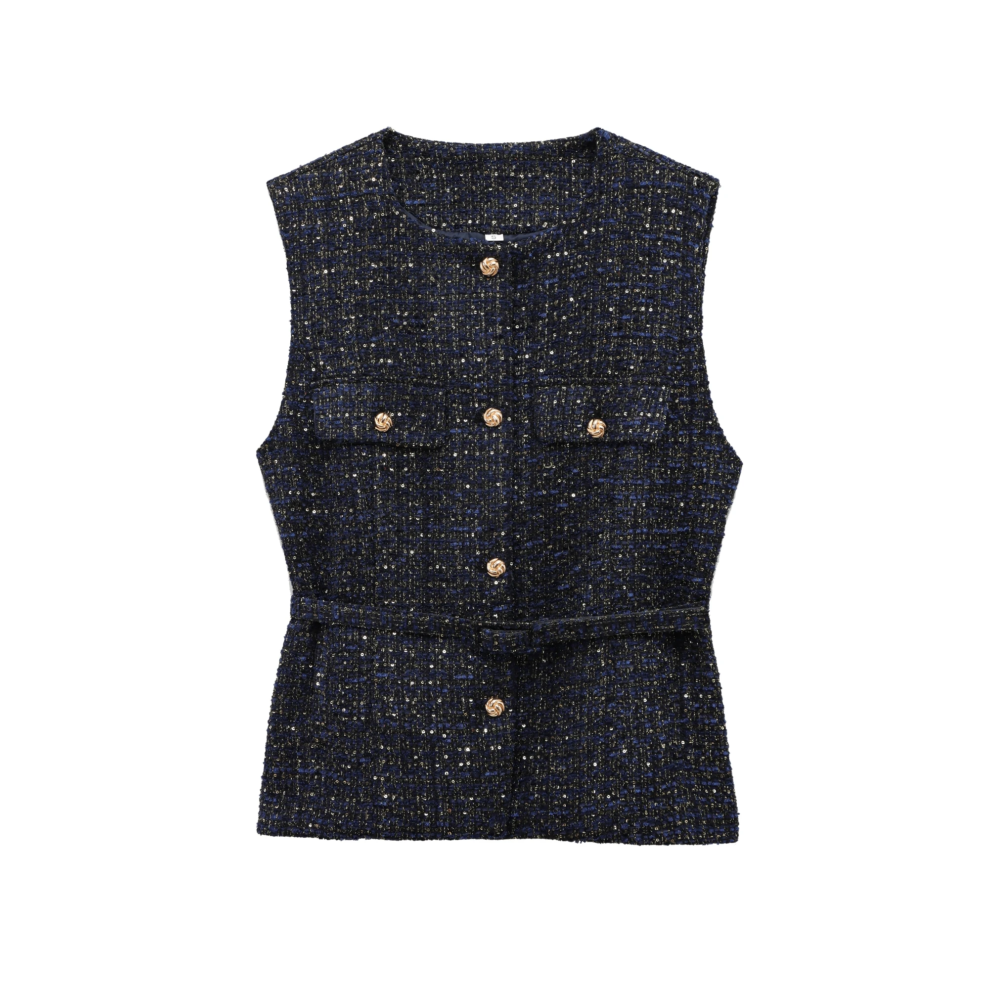 Spring Summer Women's Jackets Cropped Tweed Sleeveless Vest Women's Clothing Off Shoulder New Coats and Jackets 2132728
Spring Summer Women's Jackets Cropped Tweed Sleeveless Vest Women's Clothing Off Shoulder New Coats and Jackets 2132728