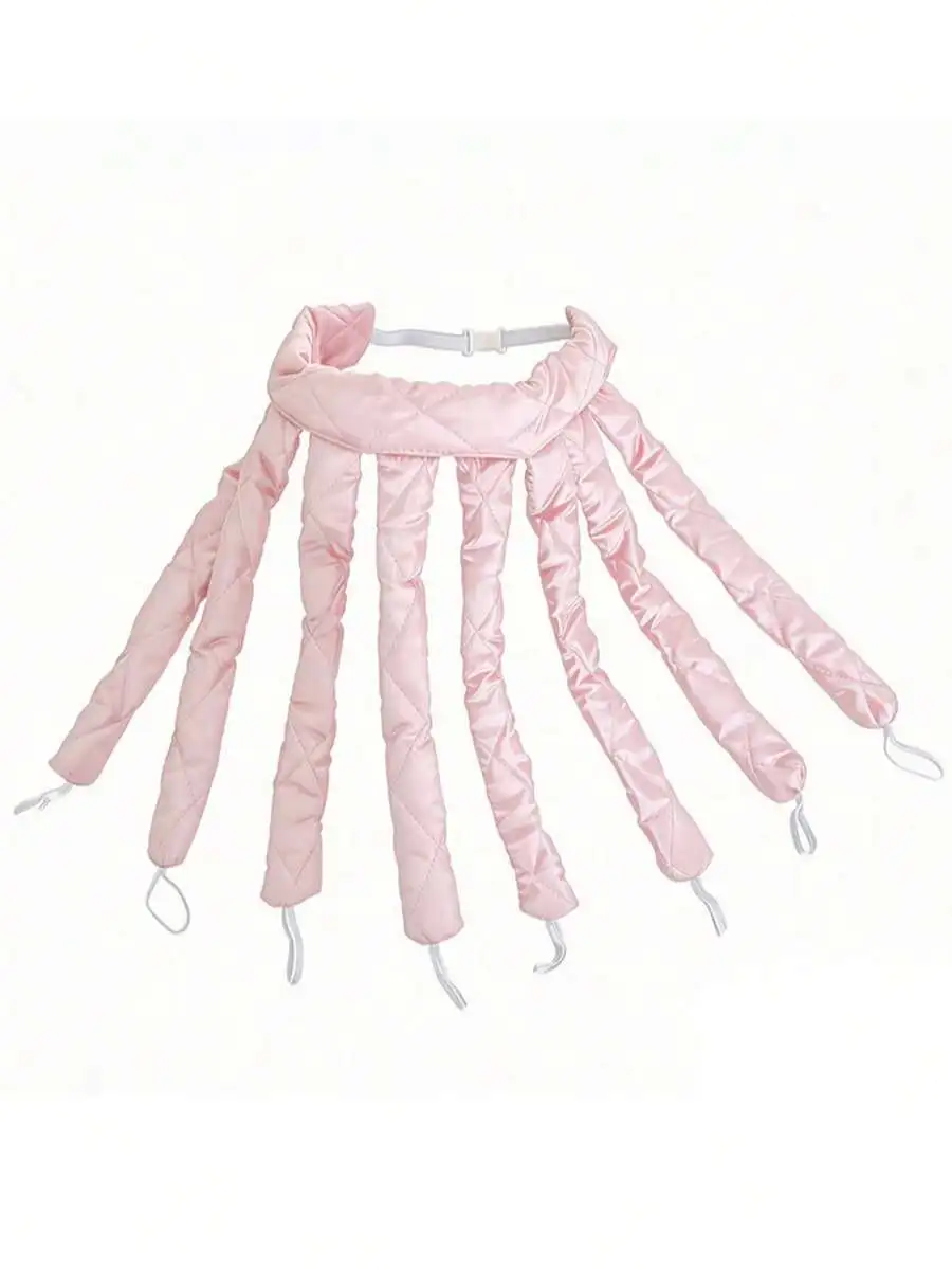 Pink No Heat Hair Curling Headband With 6 Sponge Rods For Women
Pink No Heat Hair Curling Headband With 6 Sponge Rods For Women
