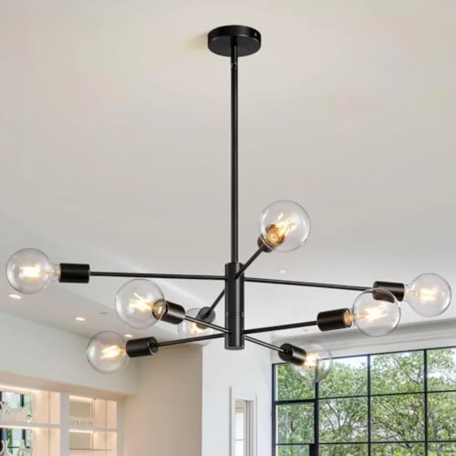 Modern Chandelier Sputnik Ceiling Light Fixture Chandelier for Bedroom Living Room Height Adjustable Dining Room Farmhouse Chan
Modern Chandelier Sputnik Ceiling Light Fixture Chandelier for Bedroom Living Room Height Adjustable Dining Room Farmhouse Chan