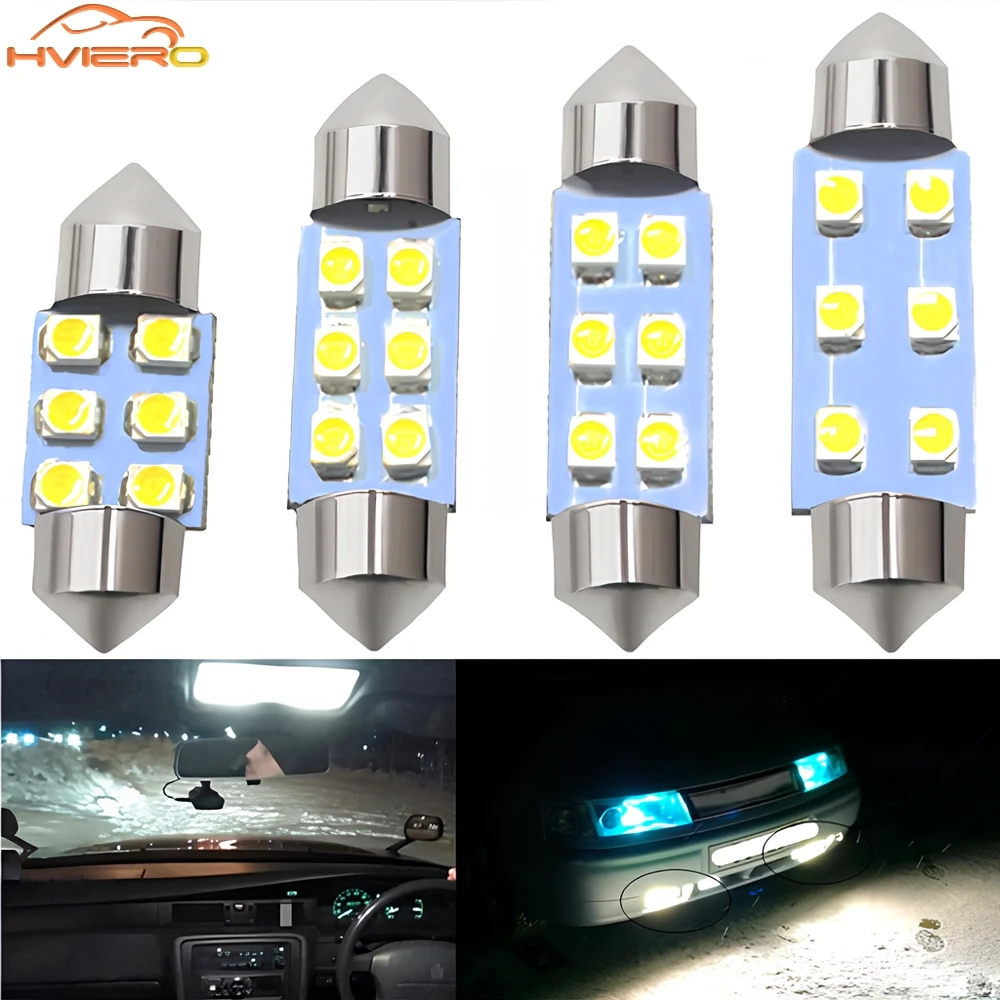 2PCS Car Roof Festoon Dome Reading Door Signal Lantern LED License Plate Light Trunk Lamp 31 36 39 41mm 3528 Wedge Bulb Lighting
2PCS Car Roof Festoon Dome Reading Door Signal Lantern LED License Plate Light Trunk Lamp 31 36 39 41mm 3528 Wedge Bulb Lighting