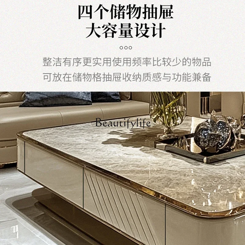 yj5 *Coffee table living room household light luxury high-end meters tea table high-end large flat layer luxury stone coffee tab
yj5 *Coffee table living room household light luxury high-end meters tea table high-end large flat layer luxury stone coffee tab